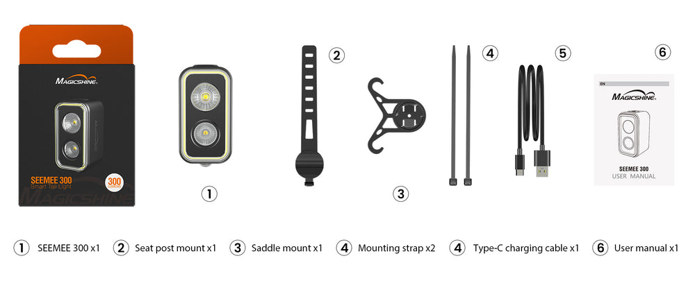 bike led usb tail light